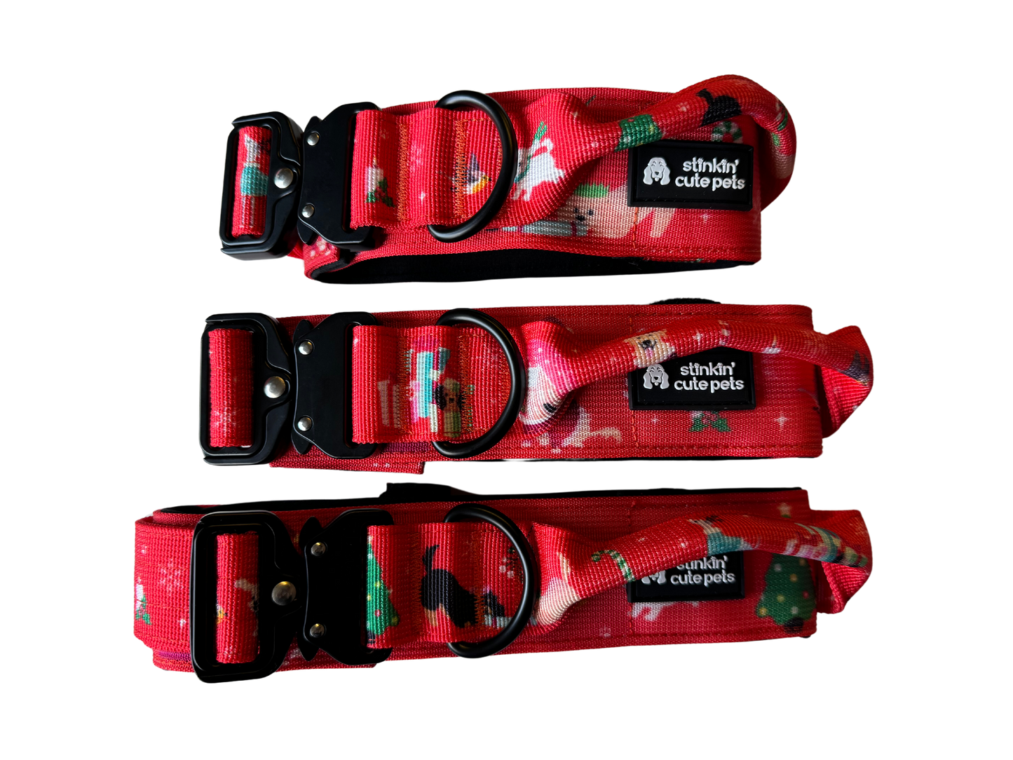 Santa Paws Christmas Tactical Collar (Adjustable)
