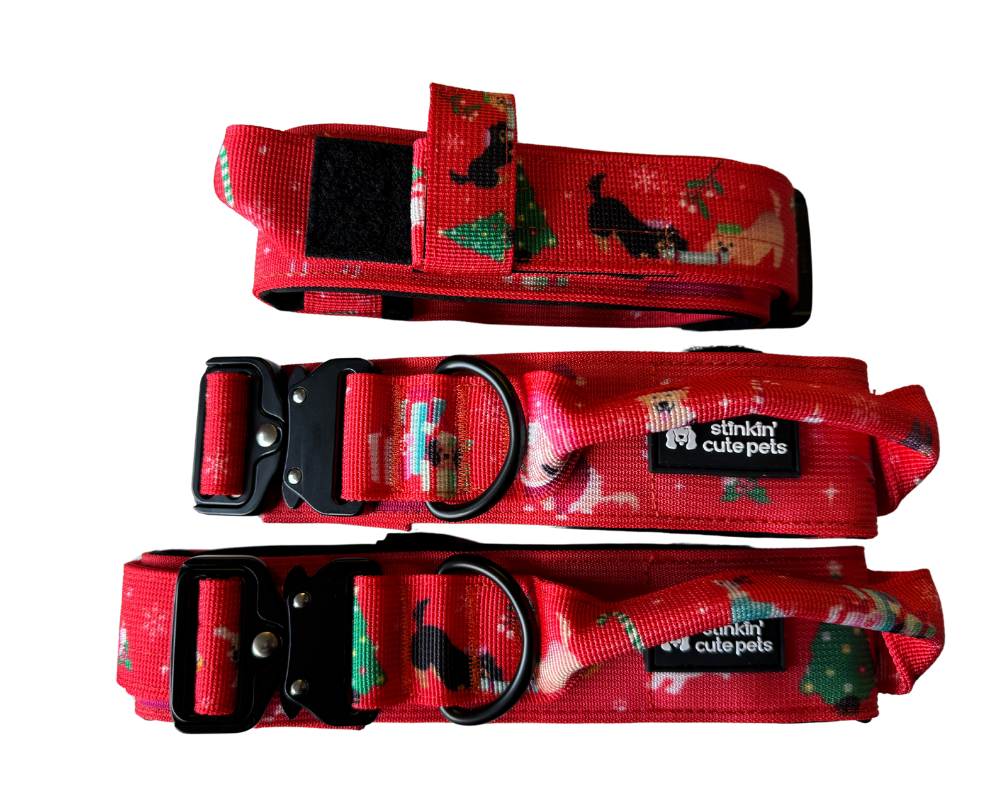 Santa Paws Christmas Tactical Collar (Adjustable)